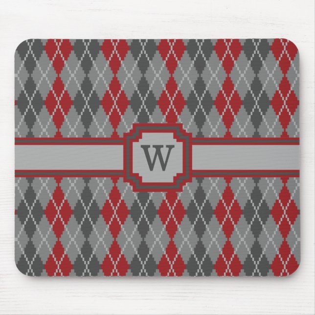 Alfombrilla De Ratón Argyle Mousepad Cenizas y Brasas (Frente)