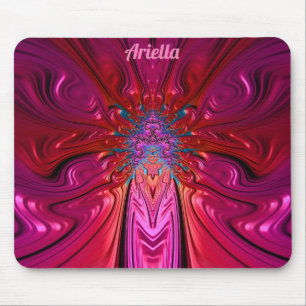 Alfombrilla De Ratón ARIELLA ~ Rosa salvaje y rojo