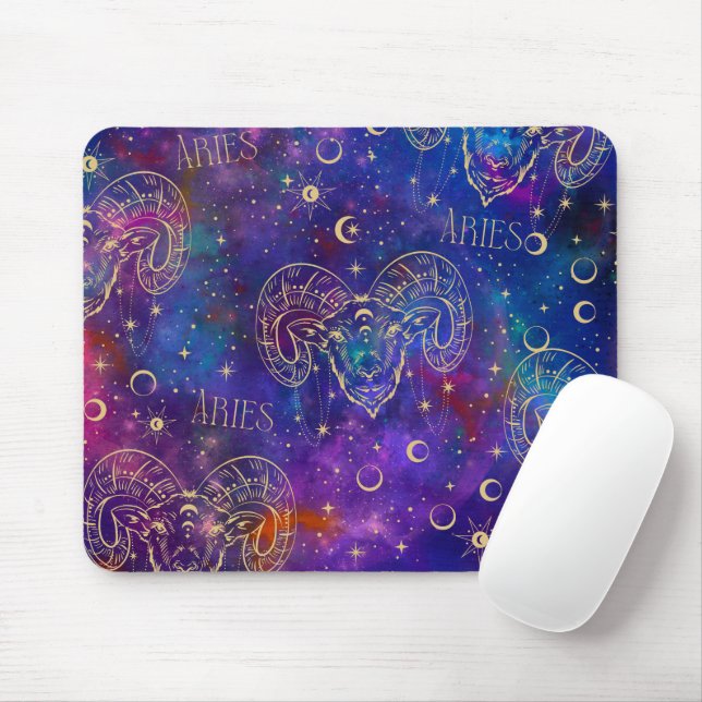 Alfombrilla De Ratón Aries Galaxy Gel Mouse Pad Pad Pad (Con ratón)
