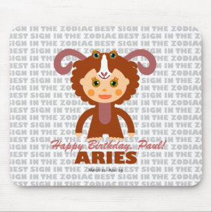 Alfombrilla De Ratón Aries Zodiac para los niños