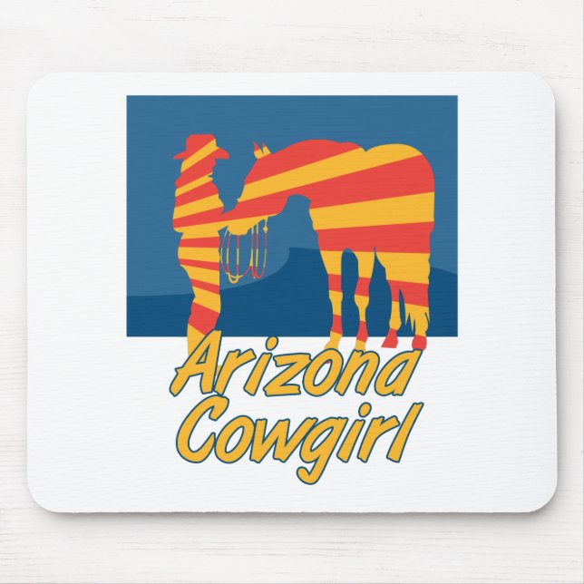 Alfombrilla De Ratón Arizona CowGirl (Frente)