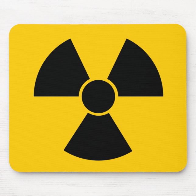 Alfombrilla De Ratón Arma nuclear negra (Frente)