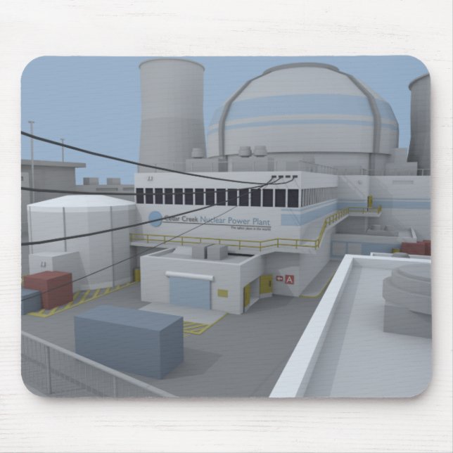 Alfombrilla De Ratón Arma nuclear polivinílica baja del mapa de CSGO (Frente)