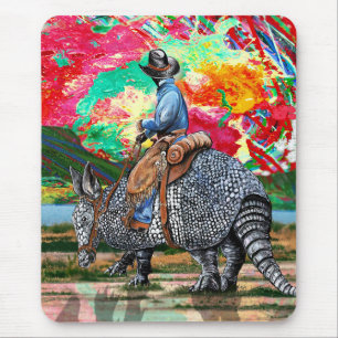 Alfombrilla De Ratón Armadillo Cowboy