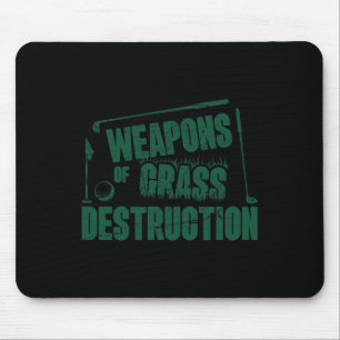 Alfombrilla De Ratón Armas De Destrucción Divertidos Palos De Golf Sarc