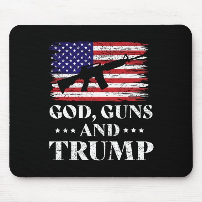 Alfombrilla De Ratón Armas De Dios Y Trump (Frente)