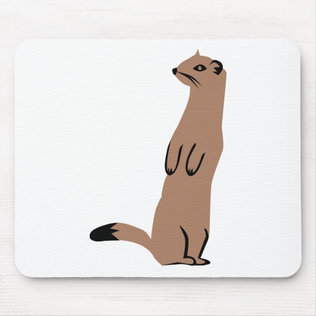 Alfombrilla De Ratón Armiño - Stoat - comadreja (Frente)