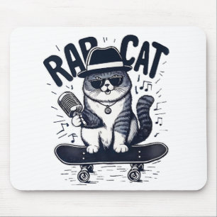 Alfombrilla De Ratón Armonía de Rap Cat