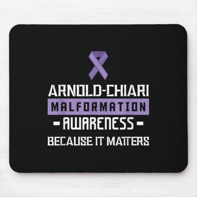 Alfombrilla De Ratón Arnold Chiari Malformation Warrior S Awareness (Frente)