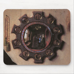 Alfombrilla De Ratón Arnolfini y retrato de la esposa (detalle)