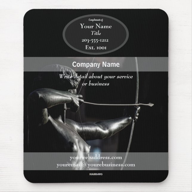 Alfombrilla De Ratón Arquero de Mousepad promocional - HAMbyWG Almohadi (Frente)