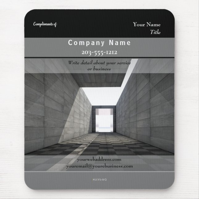 Alfombrilla De Ratón Arquitectura promocional de Mousepad HAMbyWG (Frente)