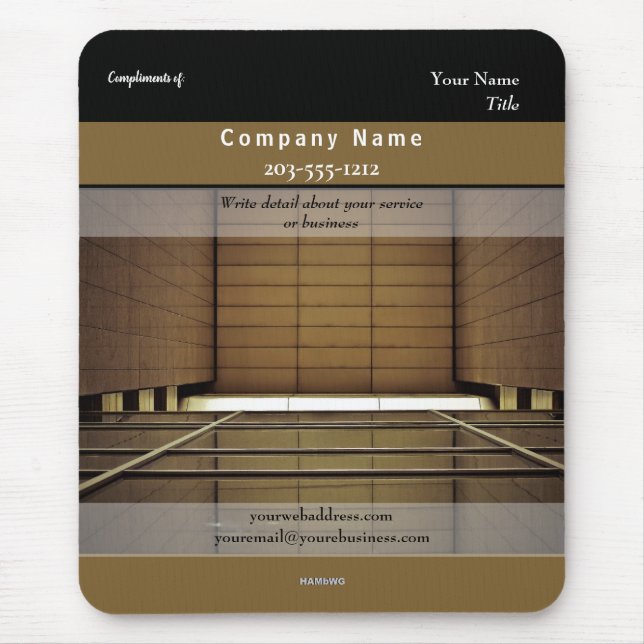 Alfombrilla De Ratón Arquitectura promocional de Mousepad HAMbyWG (Frente)