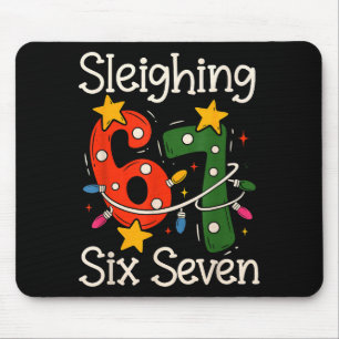 Alfombrilla De Ratón Arrasando Six Seven 67 Meme Navidad Gen Z Alpha