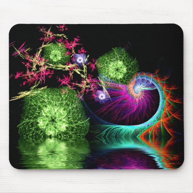 Alfombrilla De Ratón Arreglo de vacaciones fractales Mousepad (Frente)