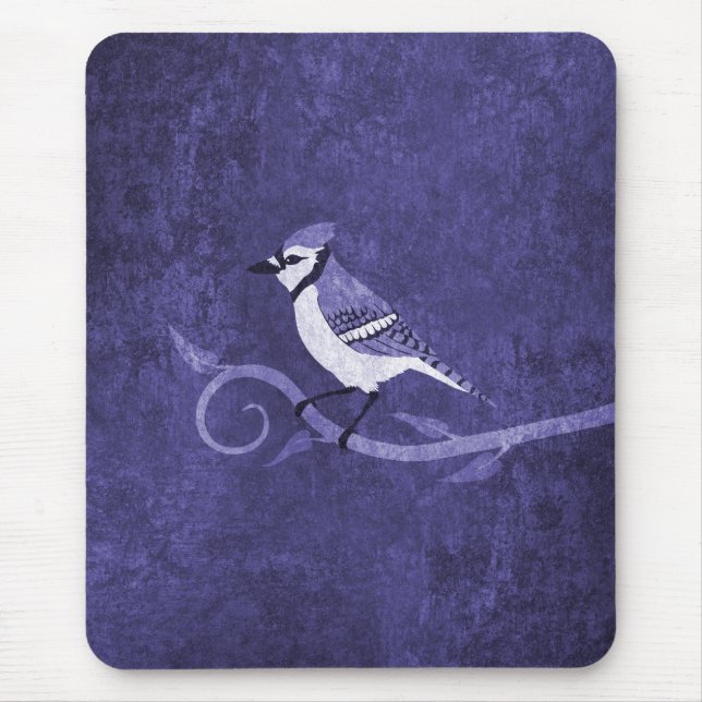 Alfombrilla De Ratón Arrendajo azul Mousepad (Frente)