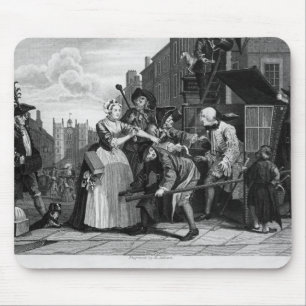 Alfombrilla De Ratón Arrestado para la deuda, placa V