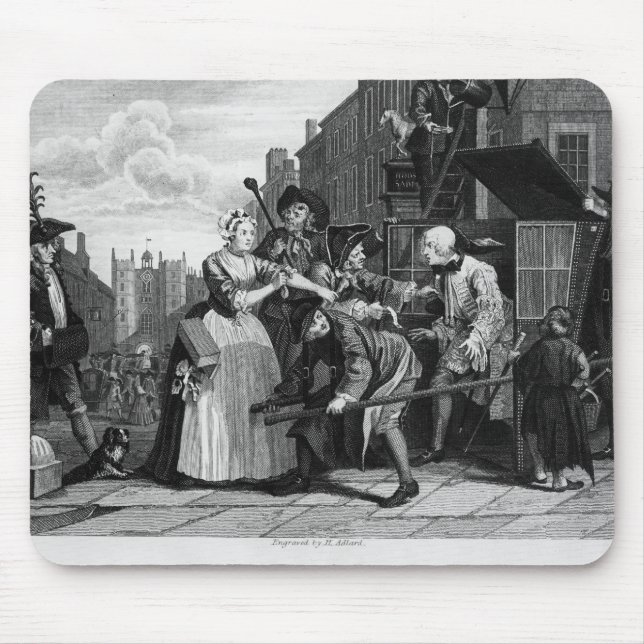 Alfombrilla De Ratón Arrestado para la deuda, placa V (Frente)