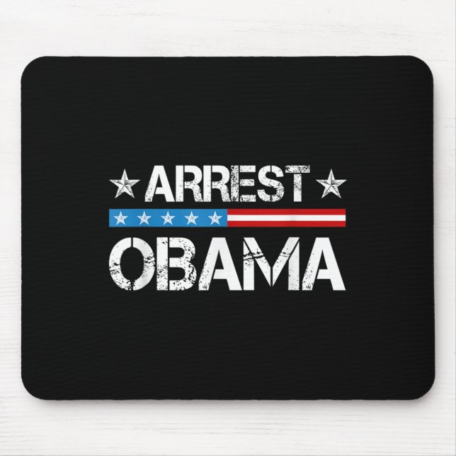 Alfombrilla De Ratón Arresto de Obama 2025 (Frente)