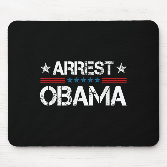 Alfombrilla De Ratón Arresto de Obama 2025 (Frente)