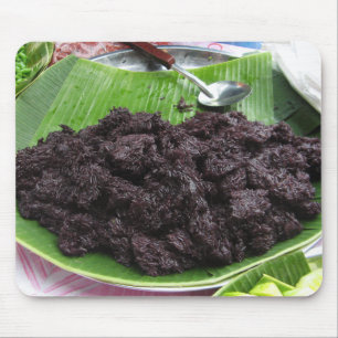 Alfombrilla De Ratón Arroz pegajoso negro lao tailandés [presa Khao Nia