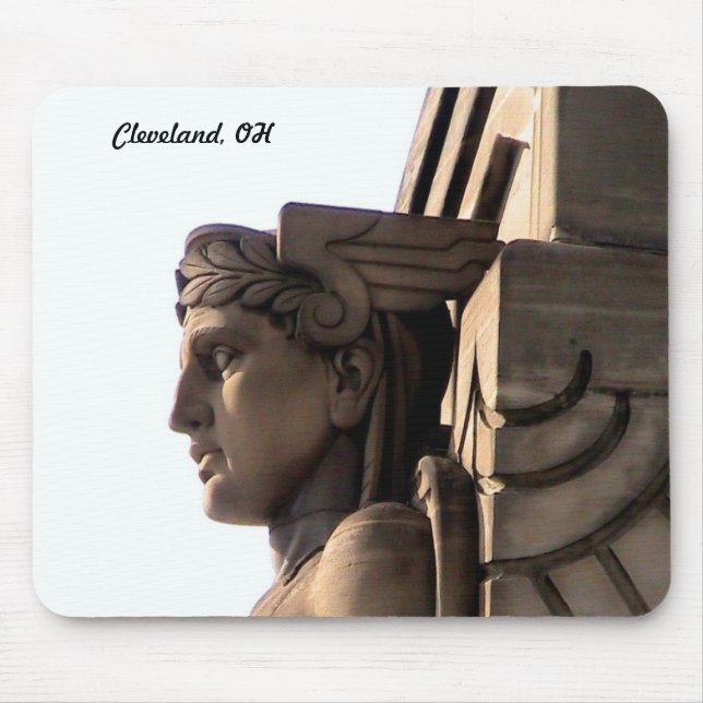 Alfombrilla De Ratón Art déco de Cleveland (guardia de puente) Mousepad (Frente)