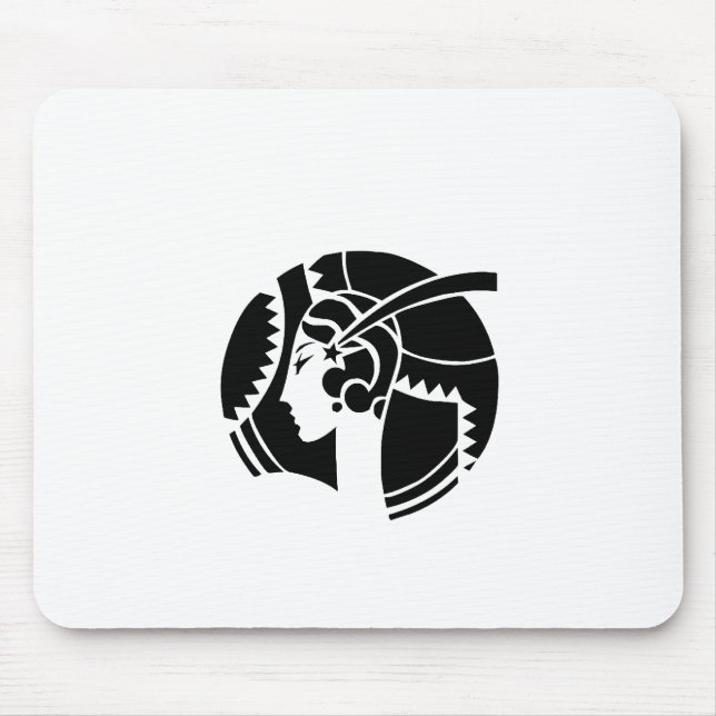 Alfombrilla De Ratón Art Deco Lady (Frente)