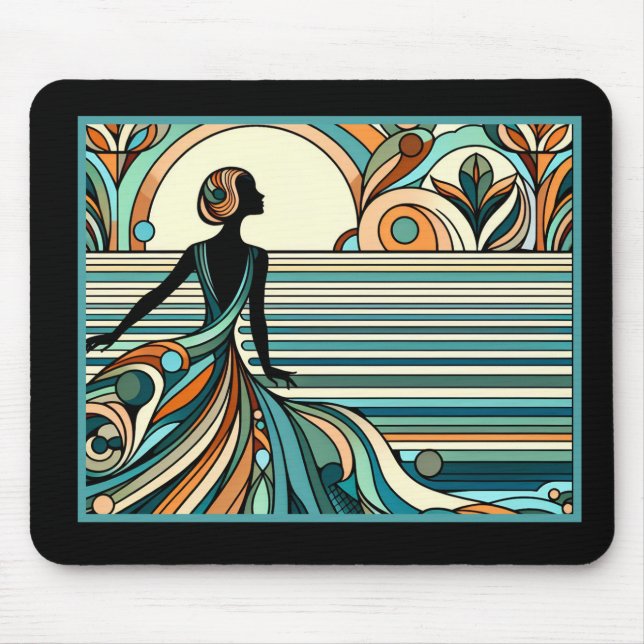 Alfombrilla De Ratón Art Deco Mouse Pad (Frente)