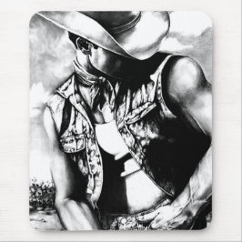 Alfombrilla De Ratón Art hand--drawn masculine western cowboy cool