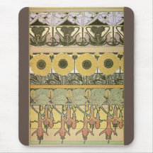 Art nouveau alphonse・fuschia girasol flora