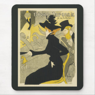 Alfombrilla De Ratón Art Nouveau, Divan Japonais de Toulouse Lautrec