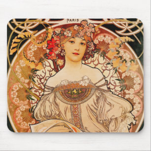 Alfombrilla De Ratón Art Nouveau Mucha