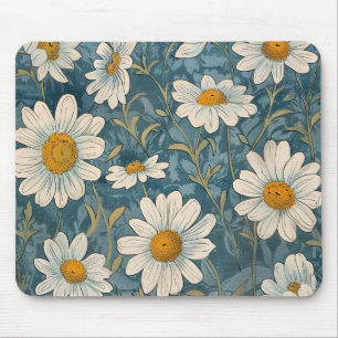 Alfombrilla De Ratón Art Nouveau Shasta Daisies