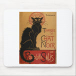 Alfombrilla De Ratón Art Nouveau vintage Le Chat Noir Gato negro<br><div class="desc">Art Nouveau vintage Le Chat Noir Black Cat Theophile Alexandre Steinlen retro, vintage, art, nouveau, art nouveau, nostalgia, nostálgico, belle epoque, chat, noir, black, cats, french, litografías</div>