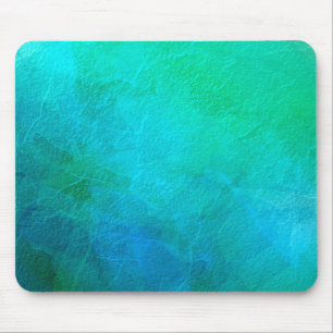 Alfombrilla De Ratón Arte abstracto azul verde aguamarina hielo