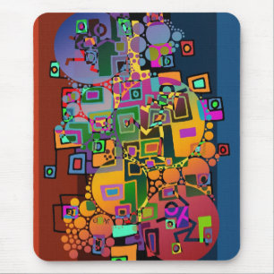 Alfombrilla De Ratón Arte abstracto - Baile en la ciudad + tus ideas