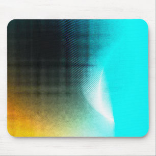 Alfombrilla De Ratón Arte abstracto de malla de gradiente naranja turqu