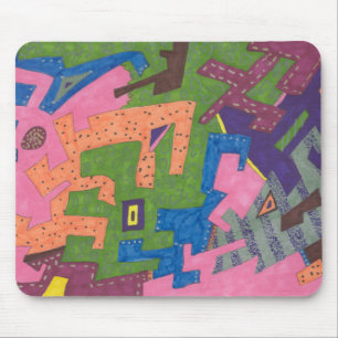 Alfombrilla De Ratón Arte abstracto de "Vida salvaje"