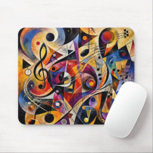 Alfombrilla De Ratón Arte abstracto musical estilo Kandinsky