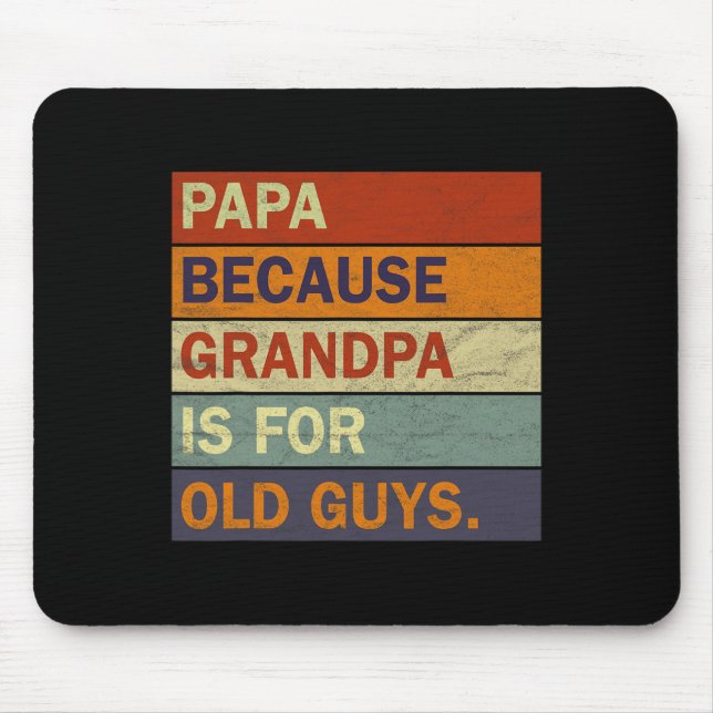 Alfombrilla De Ratón Arte Abuelo Para Hombres Abuelo Padre Padre Padre  (Frente)