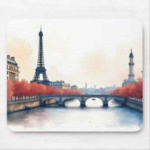 Alfombrilla De Ratón Arte acuático de París