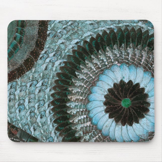 Alfombrilla De Ratón Arte africano Mousepad del ala de la mariposa - (Frente)