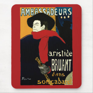 Alfombrilla De Ratón Arte Antiguo Modernista Ambassadeurs, Toulouse Lau