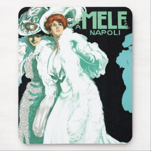 Alfombrilla De Ratón Arte Antiguo Modernista, Moda Italiana, Mujeres El