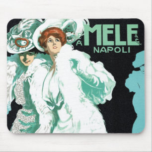 Alfombrilla De Ratón Arte Antiguo Modernista, Moda Italiana, Mujeres El