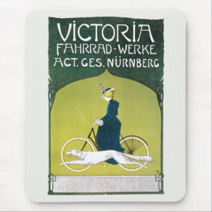Alfombrilla De Ratón Arte antiguo modernista, Victoria Fahrrad Werke, R