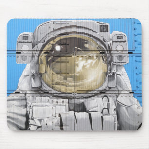 Alfombrilla De Ratón Arte astronauta arte urbano astronauta mural mural