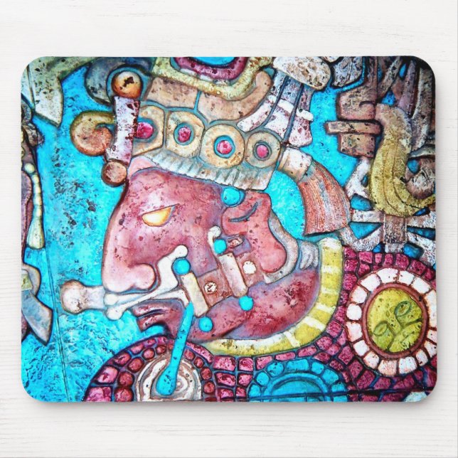 Alfombrilla De Ratón Arte azteca de Mousepad del indio del alto (Frente)