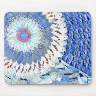 Alfombrilla De Ratón Arte azul Mousepad del ala de la mariposa