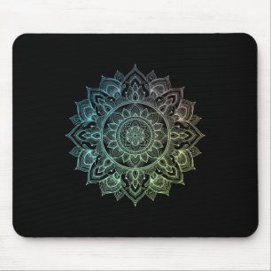 Alfombrilla De Ratón Arte Boho Zen Mandala Loto Buddha Botánico Suculen